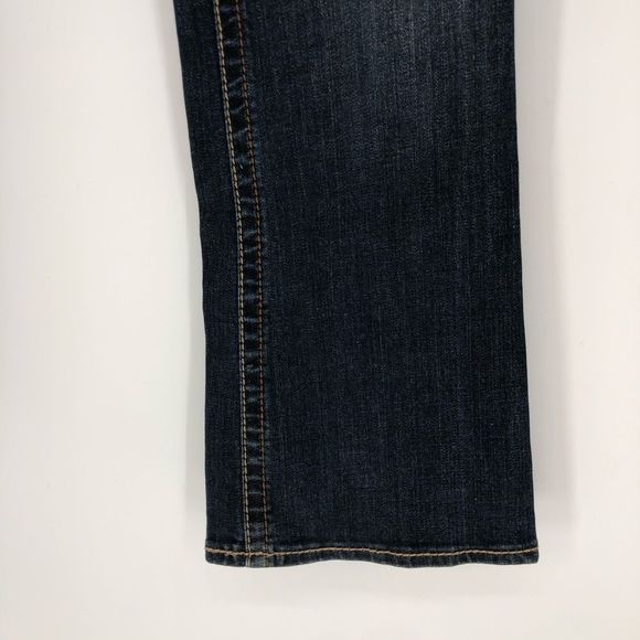 Kut from the Kloth Dark Denim Contrast Stitch Nicole High Rise Bootcut size 4 - Picture 3 of 12